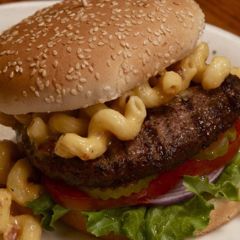 Smokey Mac and Cheese Burger